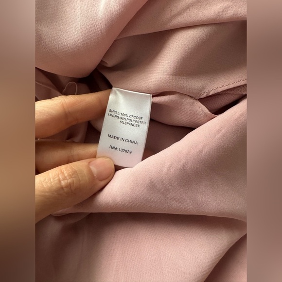 Lovers And Friends Bridgette Gown Pink Maxi Dress Satin Revolve Sz S NWT $358 - Picture 15 of 16